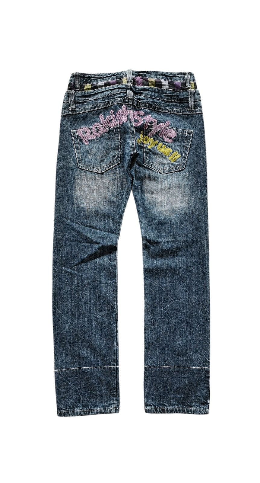 Kapital Colza Jeans Double Waist Funky Girl 🟦 A830 Size 28" / US 6 / IT 42 - 2 Thumbnail