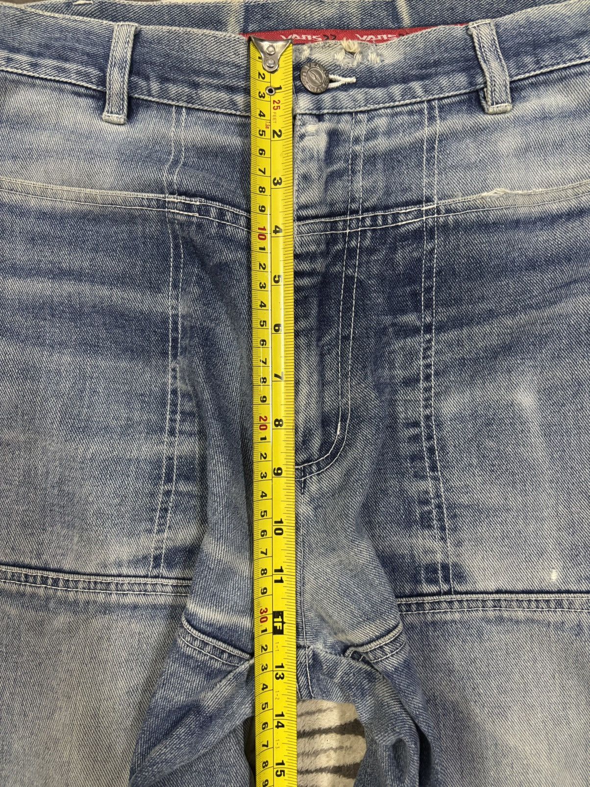 Vans Vintage Y2K Vans Double Knee Style Baggy Distressed Jeans Size US 30 / EU 46 - 18 Thumbnail