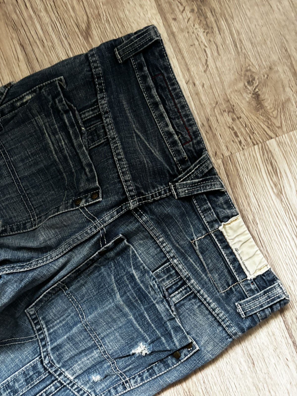 TOUGH JEANSMITH patchwork distressed jeans