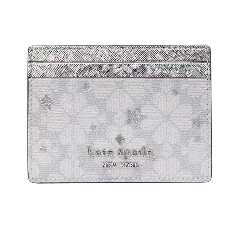 Kate Spade Kate Spade Spade Flower Star Toss Small Slim Card Holder Size ONE SIZE - 1 Thumbnail