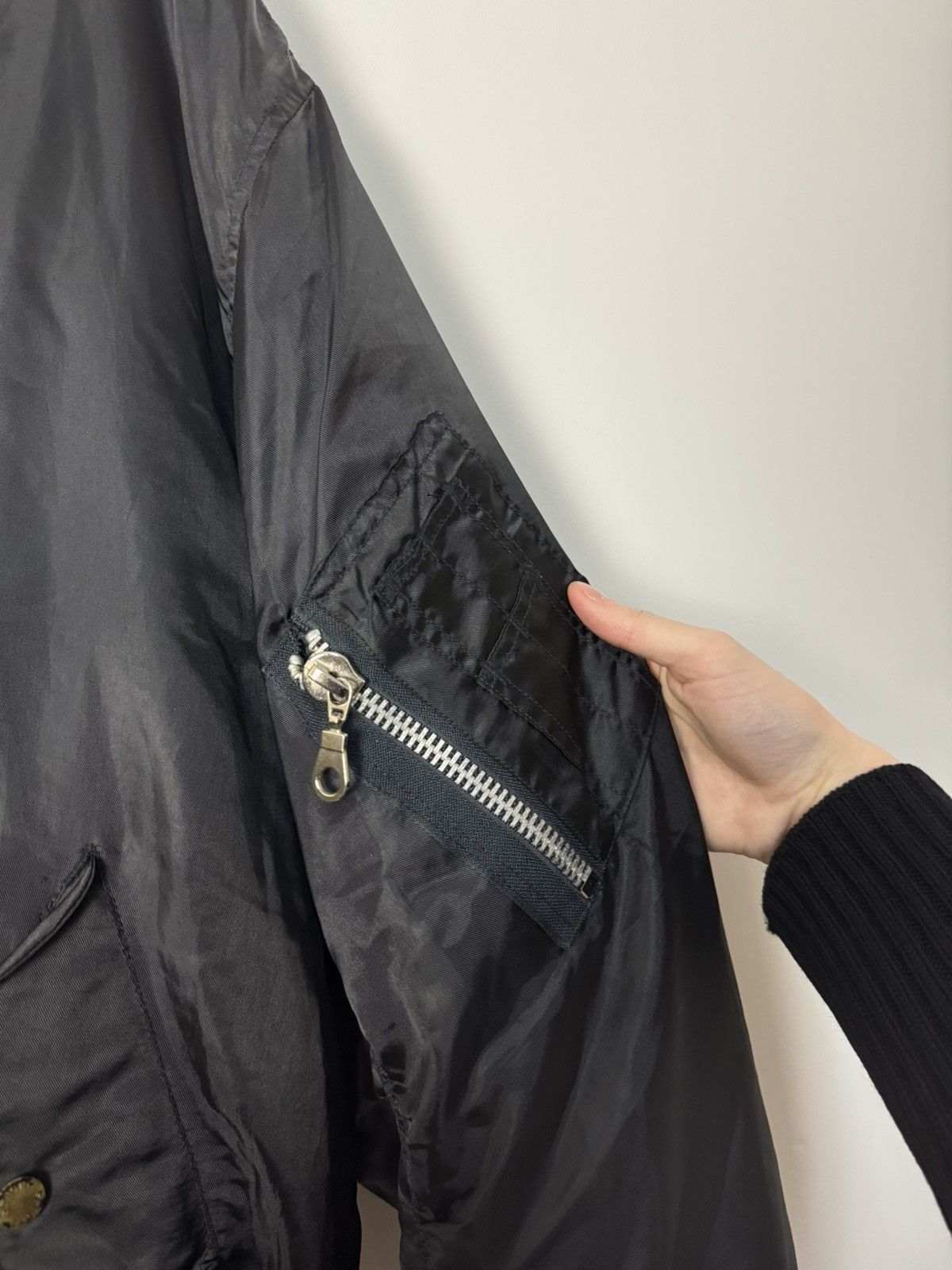 Schott 90s Vintage Schott MA-1 Bomber Jacket oversized Avant-Garde Size US L / EU 52-54 / 3 - 8 Thumbnail