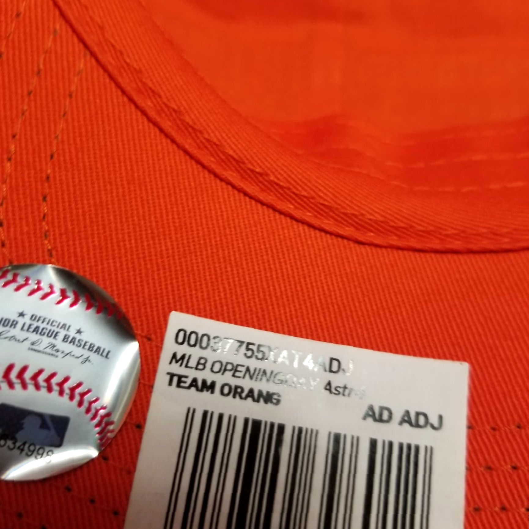 Nike Nike Hat Adjustable Baseball Cap Orange Men One Size Cotton Canvas Baseball Cap MLB 90s Colorful sports Mens Size ONE SIZE - 5 Thumbnail