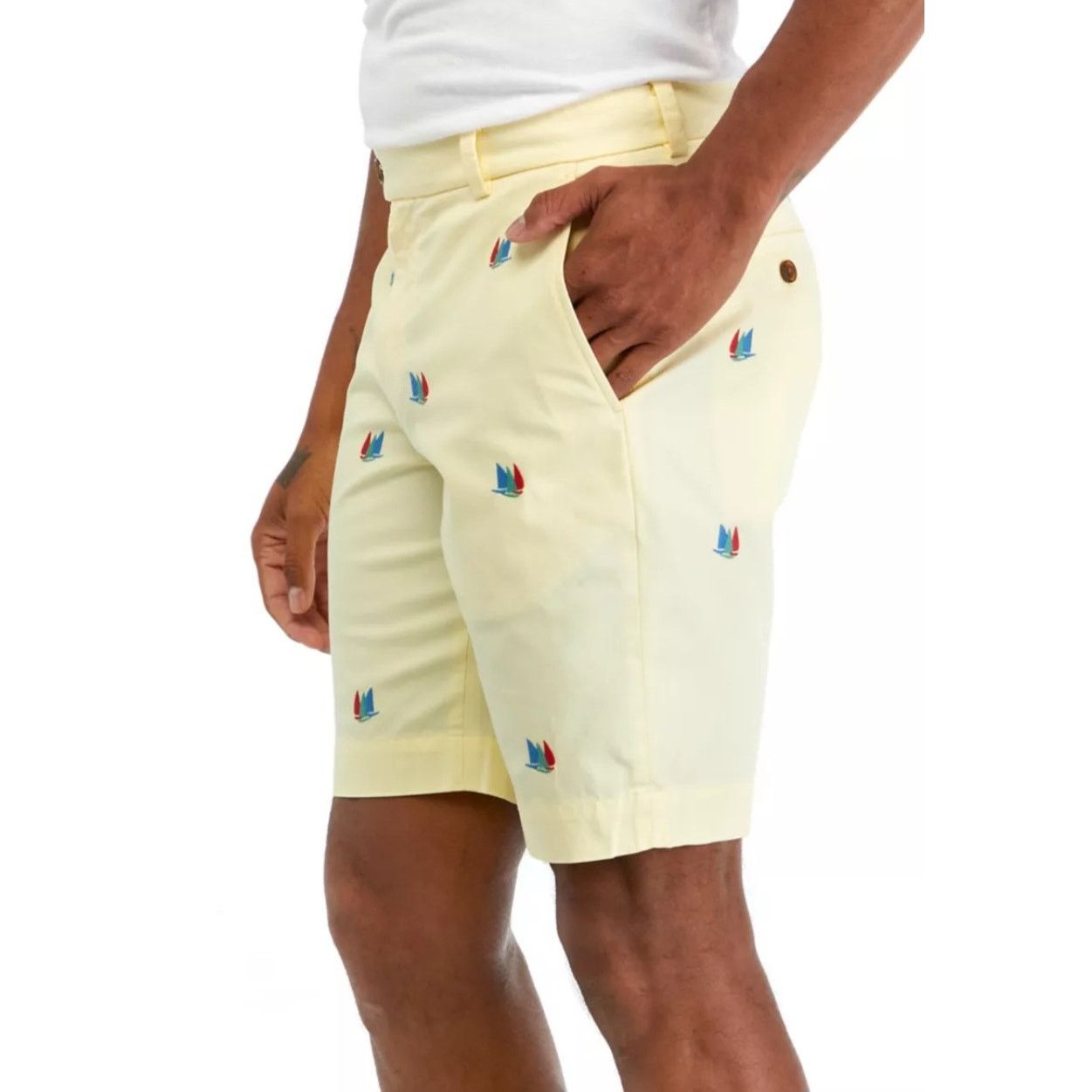 Brooks Brothers Brooks Brothers Men's Bermuda Shorts - Canary Yellow W30 Size US 30 / EU 46 - 2 Thumbnail