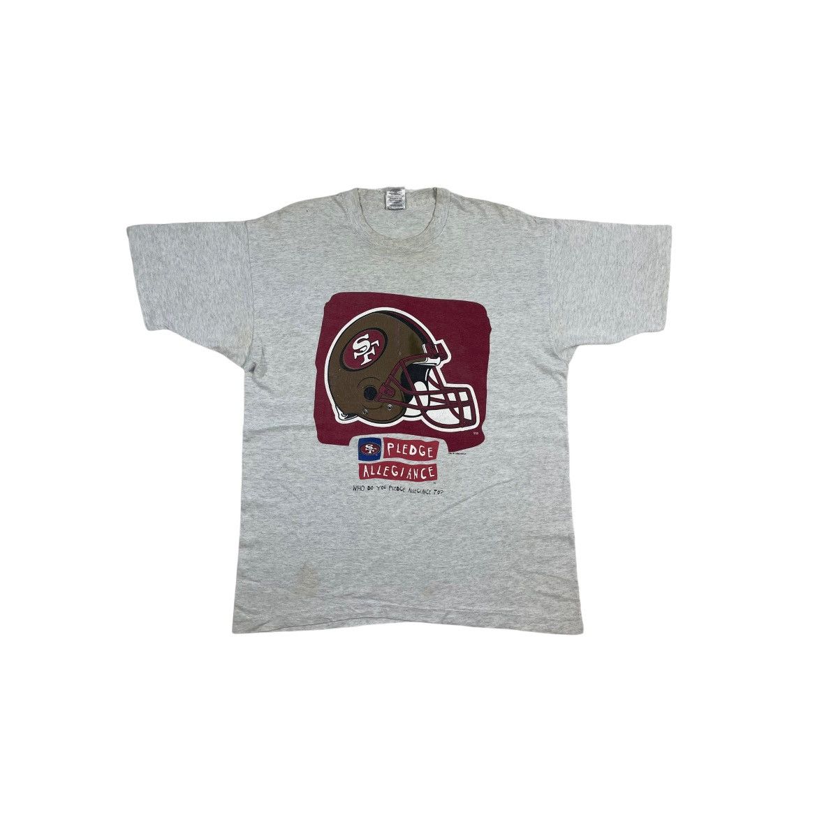 NFL Vintage 1996 NFLP SF Pledge Allegiance Tee Size US XL / EU 56 / 4 - 1 Thumbnail
