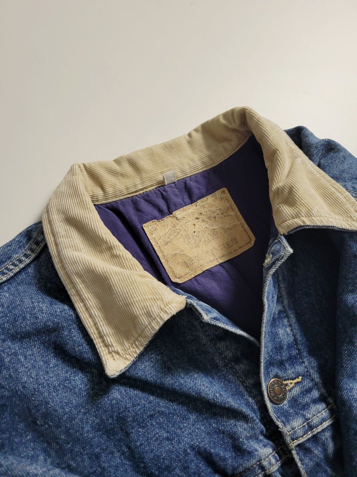 Other Vintage 90s Western Blue Denim Lined Jacket Cowboy Core Size US S / EU 44-46 / 1 - 6 Thumbnail