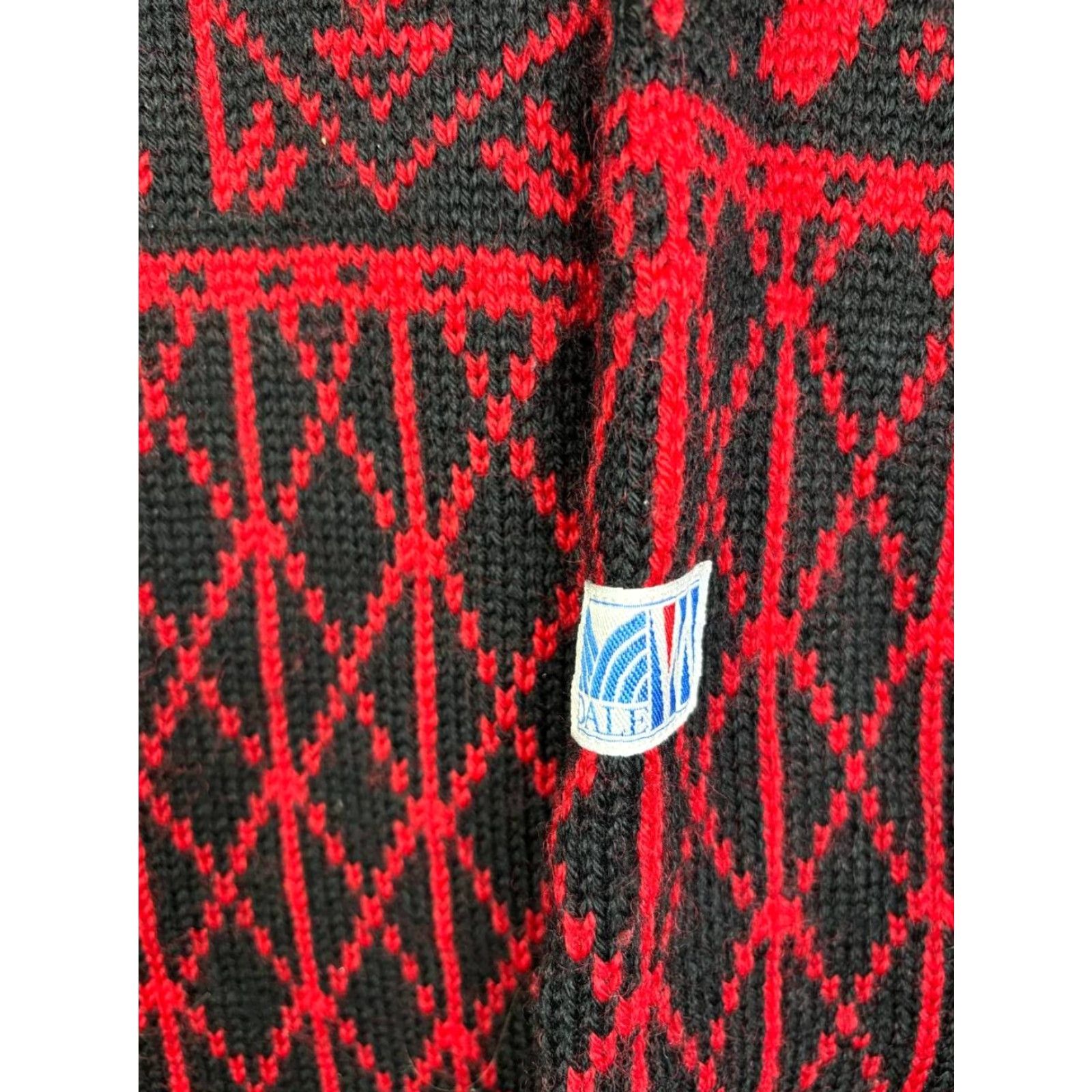 Dale Of Norway Dale of Norway Womens Sweater Red Wool Fair Isle Long Sleeve Crew Neck Pullover Knit Casual Outdoor Classic Travel Womens Size ONE SIZE - 4 Thumbnail