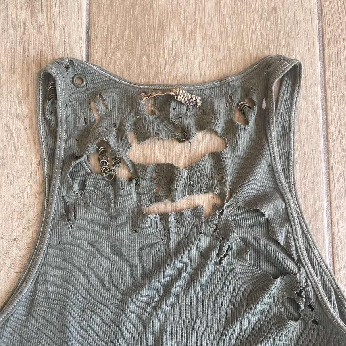 If Six Was Nine If Six Was Nine 00s Mud Max Pierced Distressed Tank Shirt |  Grailed