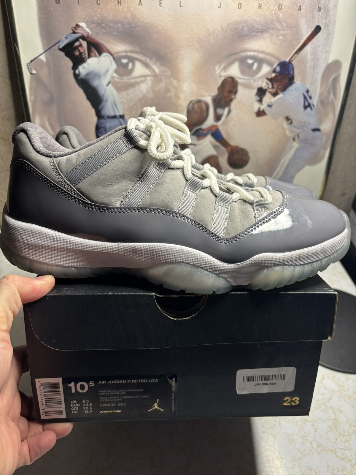 Jordan Brand Jordan Retro 11 Low ‘cool grey’ Size US 10.5 / EU 43-44 - 1 Thumbnail
