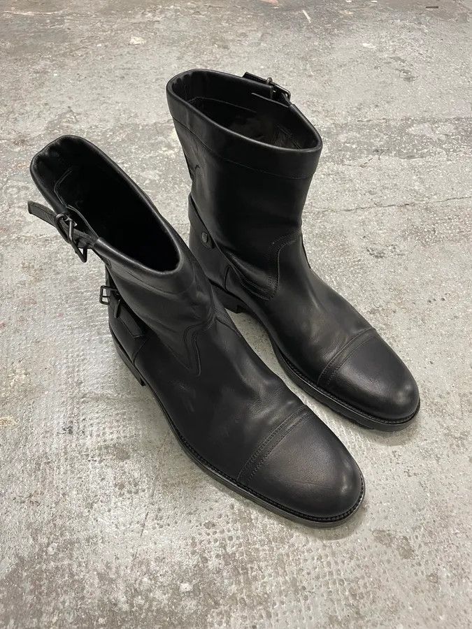 Gucci Gucci Straps Black Leather Boots Size US 8.5 / EU 41-42 - 6 Thumbnail