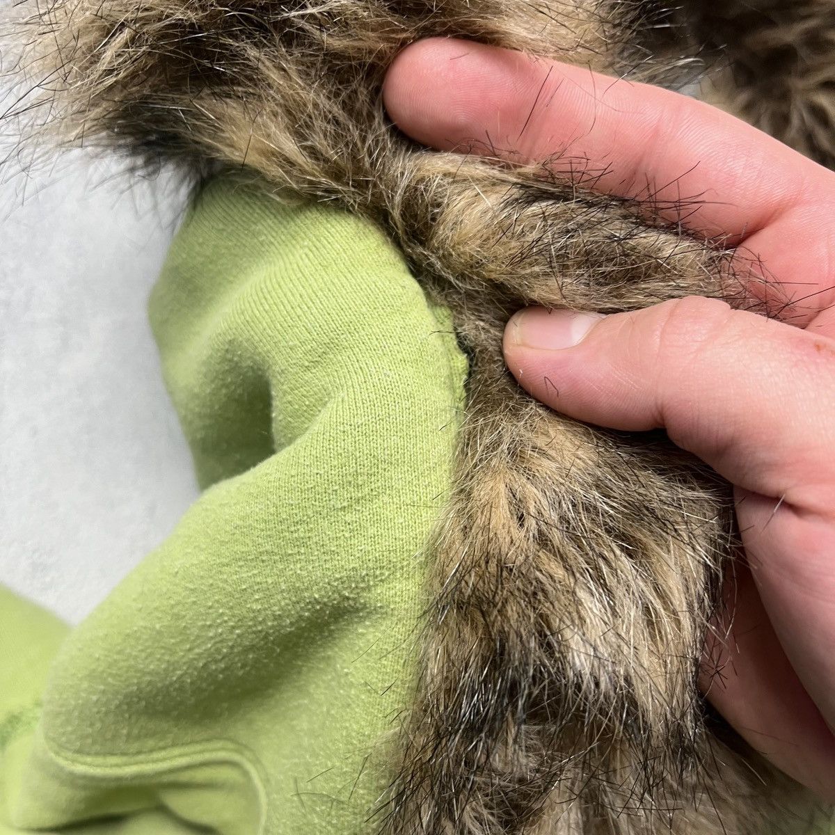 Abercrombie & Fitch × Vintage Vintage Abercrombie&Fitch Faux fur hoodie ifsixwasnine style Size M / US 6-8 / IT 42-44 - 5 Thumbnail