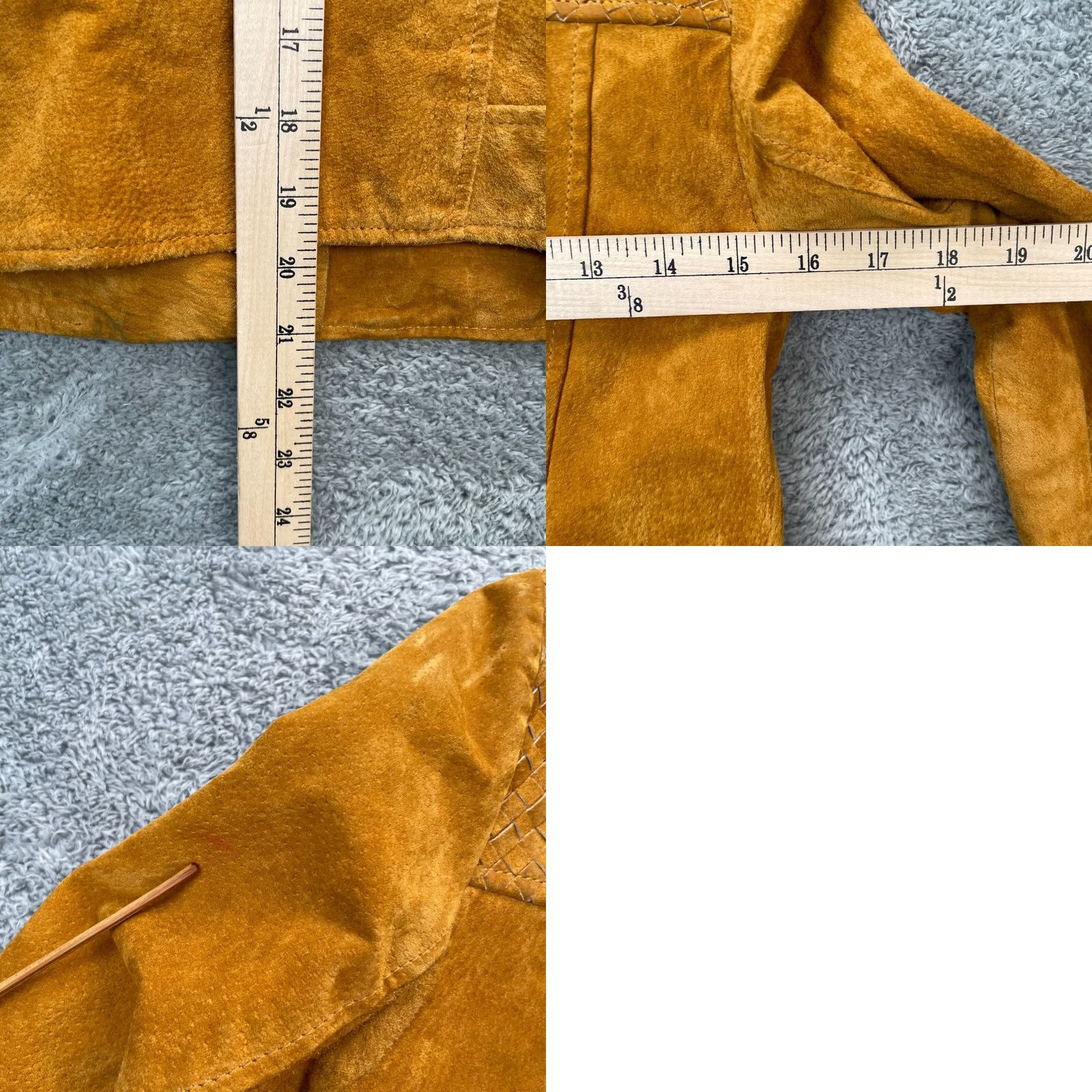 Mango Mango Yellow Biker Jacket Womens XS Leather Asymmetrical Zip Size XS / US 0-2 / IT 36-38 - 8 Thumbnail