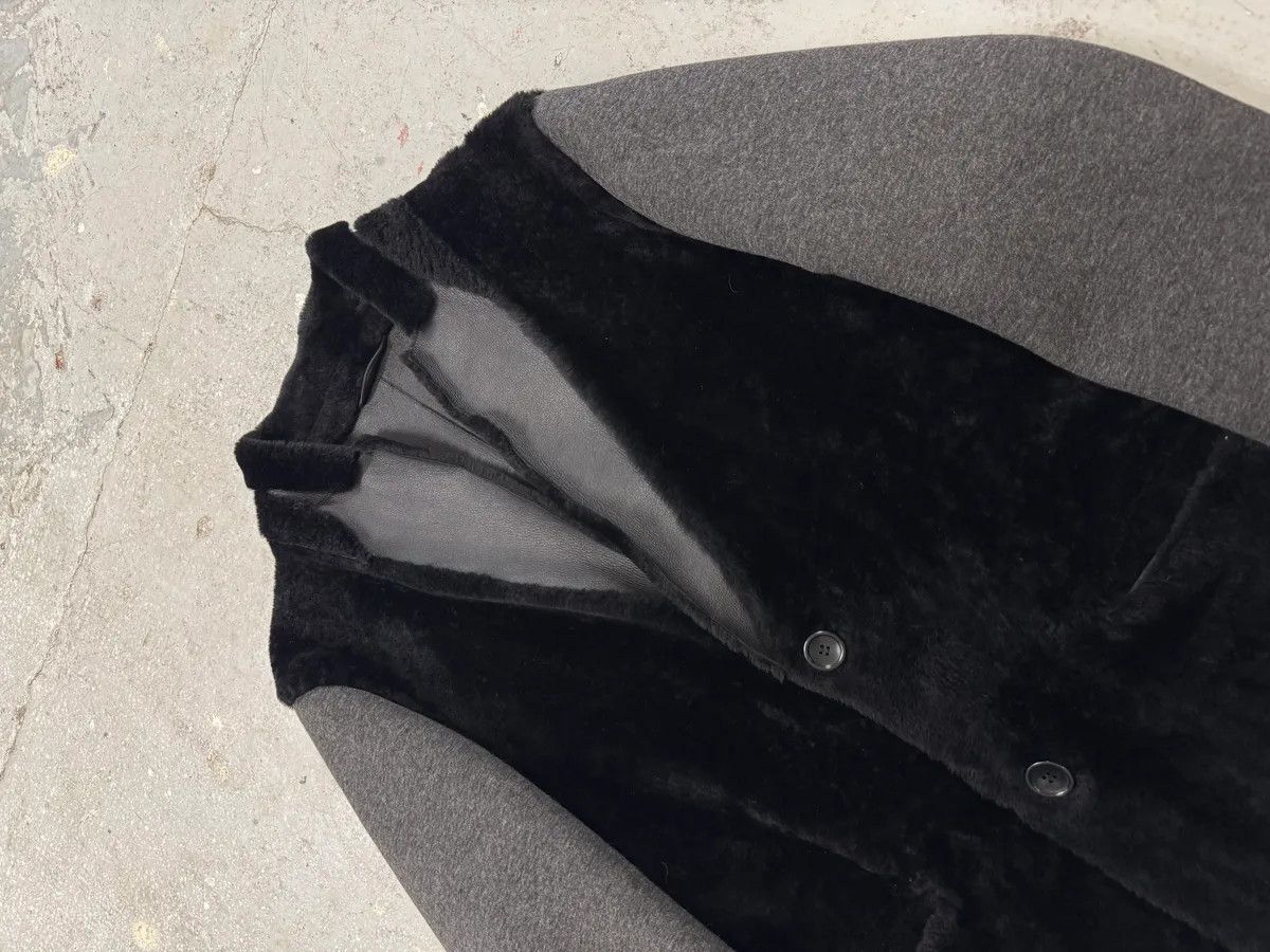 Emporio Armani FW2013 Emporio Armani Black Sherling Wool Sleeves Jacket Size US L / EU 52-54 / 3 - 3 Thumbnail