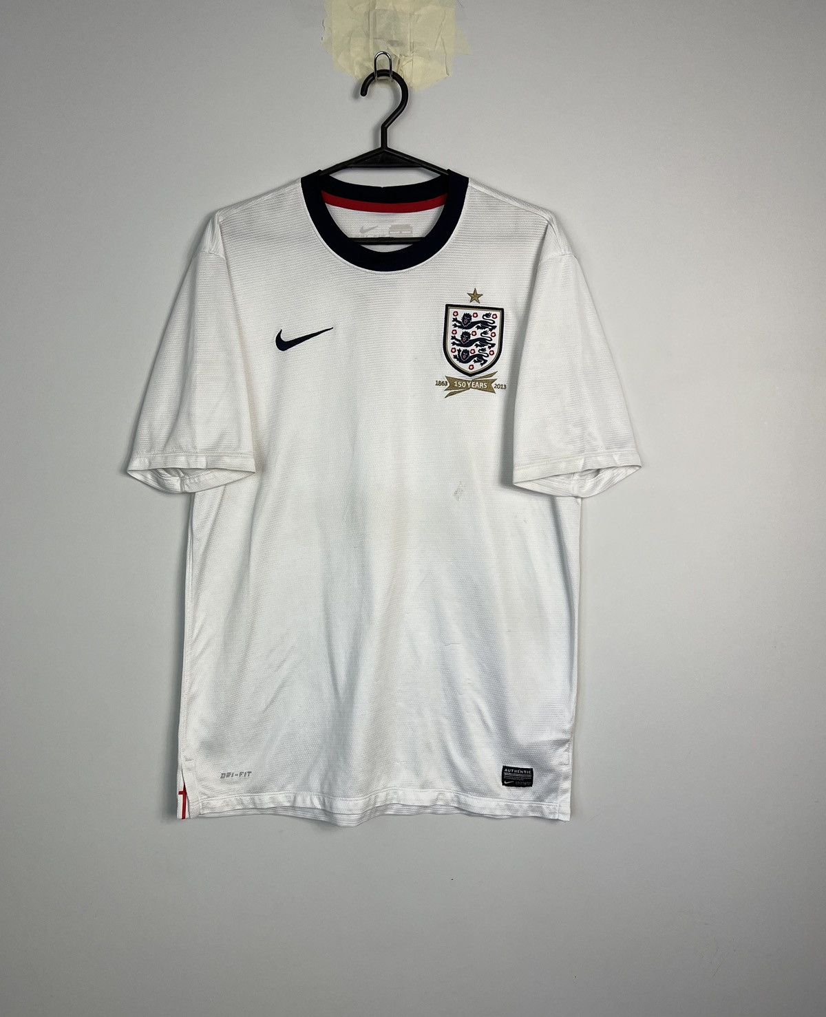 Nike Nike England 150 Years Soccer Jersey Size US L / EU 52-54 / 3 - 1 Thumbnail