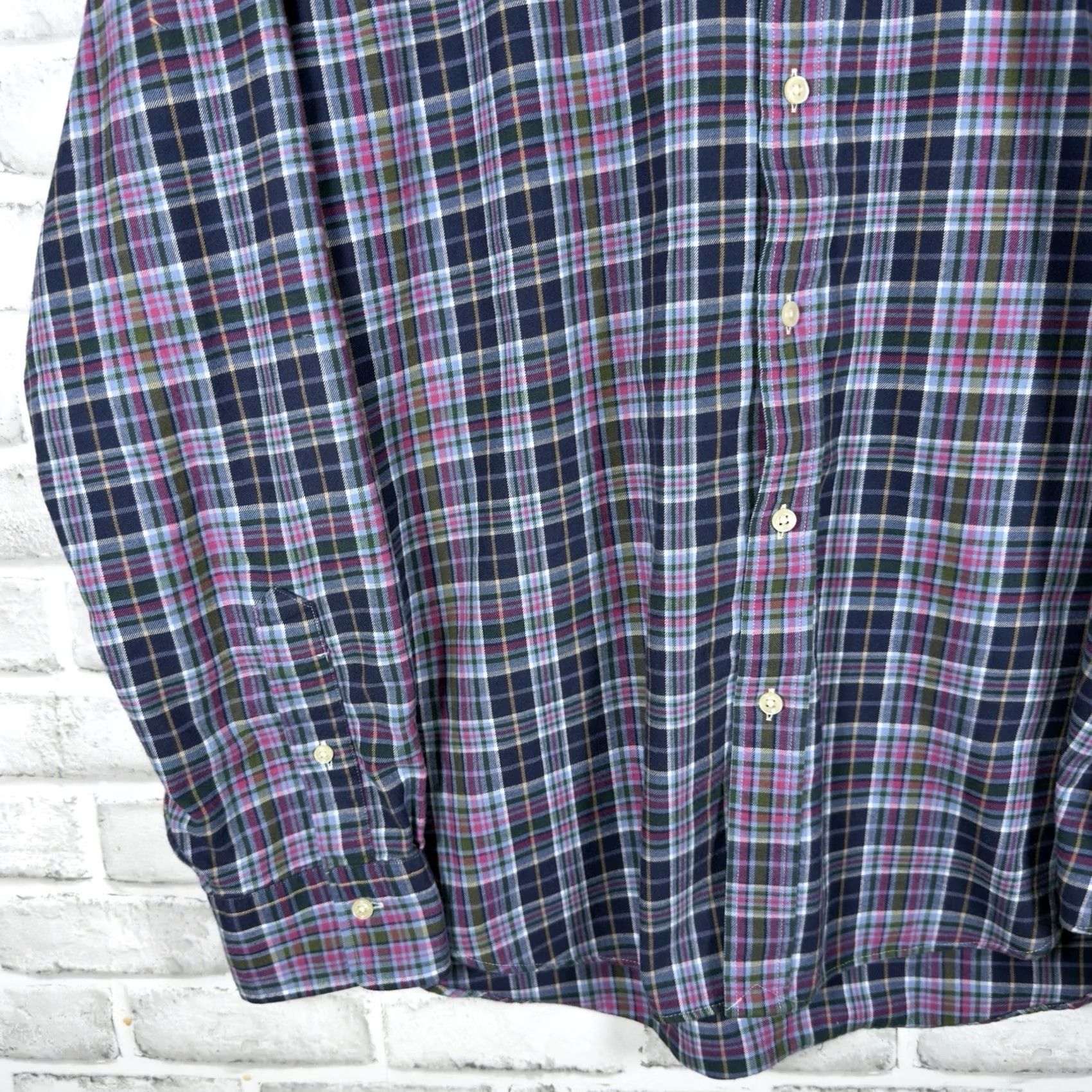 Polo Ralph Lauren Polo Ralph Lauren Classic Fit Long Sleeve Performance Flannel Shirt Mens XL Multicolor Plaid Button-Down Collar Button-Up, Regular Fit Size US XL / EU 56 / 4 - 3 Thumbnail