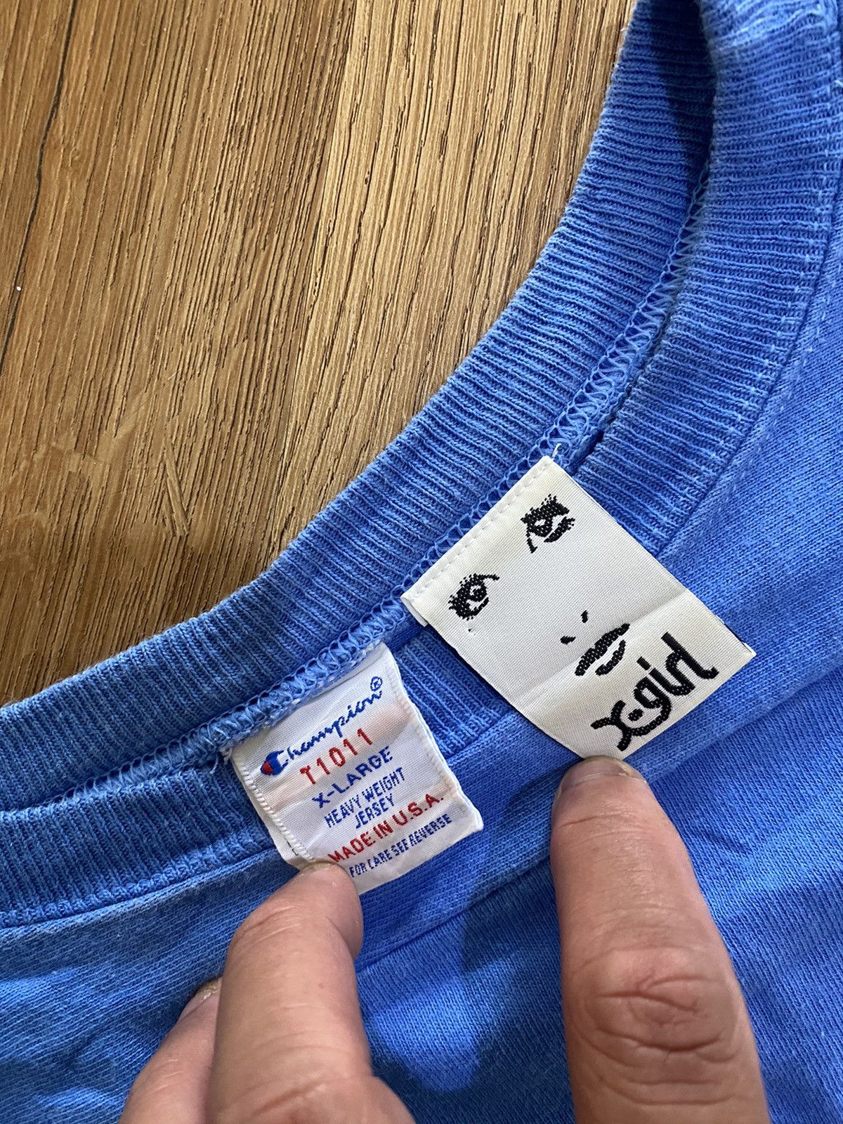 Champion × Japanese Brand Tshirt 3Quaters Champion X xGirl Size US XL / EU 56 / 4 - 6 Thumbnail