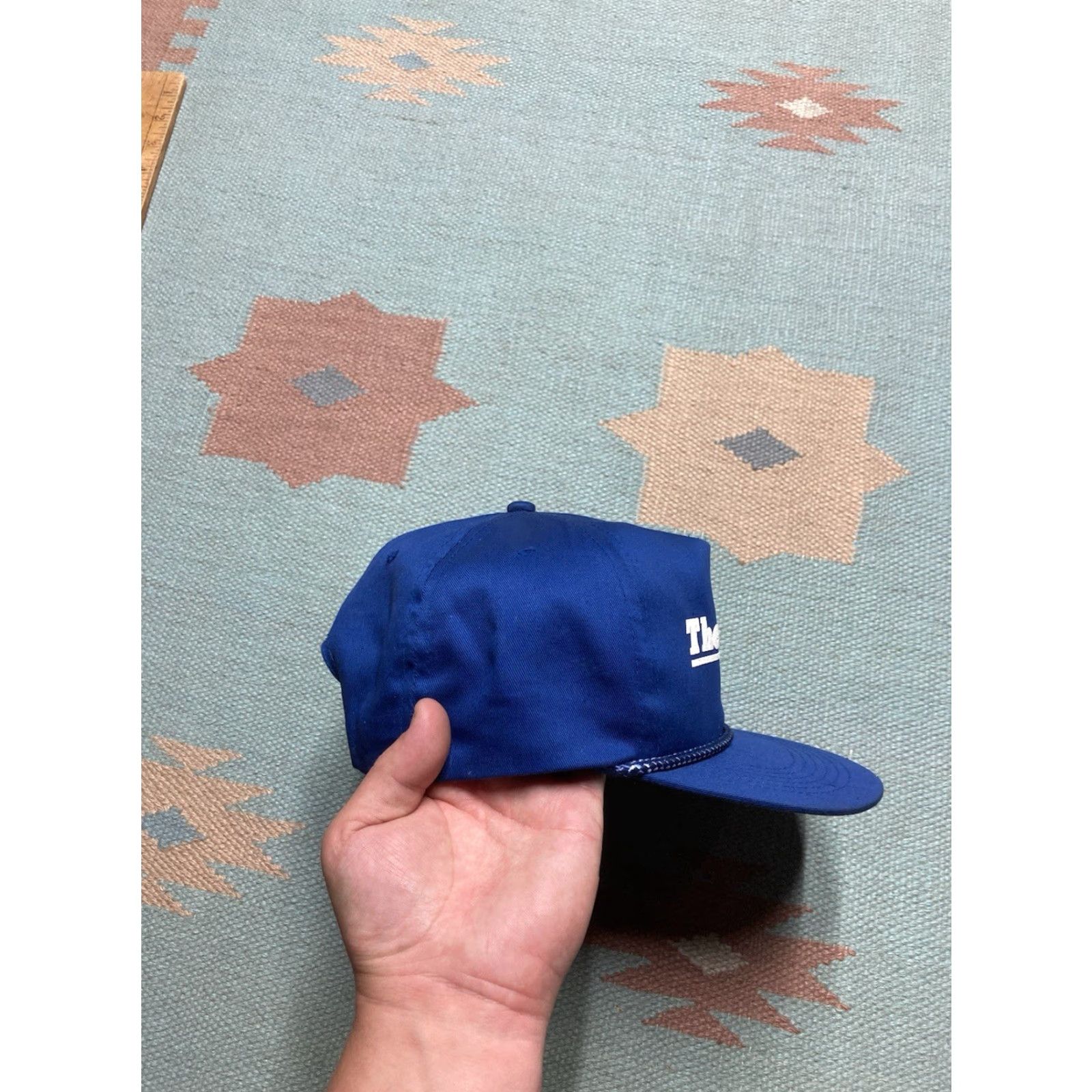 Vintage VINTAGE SnapBack Hat Cap Thermogas Propane HVAC Blue Men Adjustable Blue SnapBack Hat Cap Mens Size ONE SIZE - 7 Thumbnail