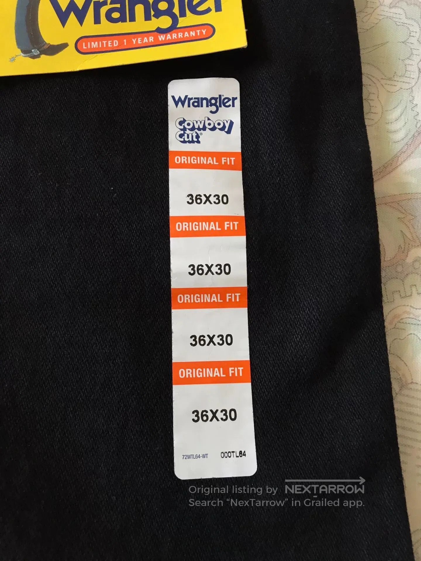 Wrangler Wrangler 13MWZ Black Jeans W36L30. Size US 36 / EU 52 - 7 Thumbnail