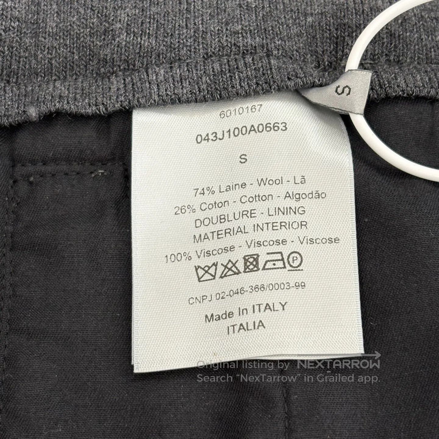 Dior Dior sizeS Pin-tipped wool striped trousers Size 34R - 3 Thumbnail