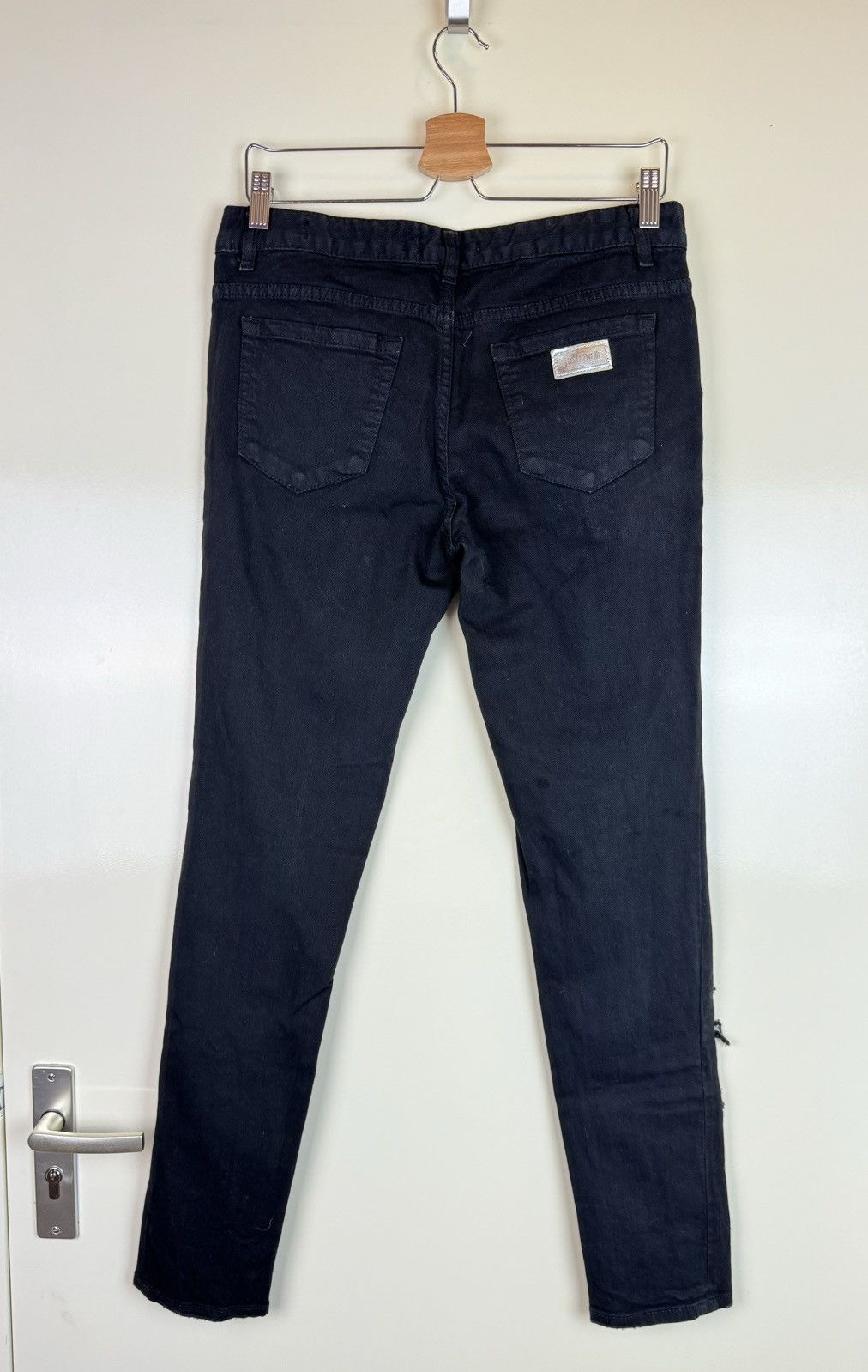 Just Cavalli Roberto Cavalli Y2K streetwear jeans sequins distressed 29 Size 29" - 13 Thumbnail