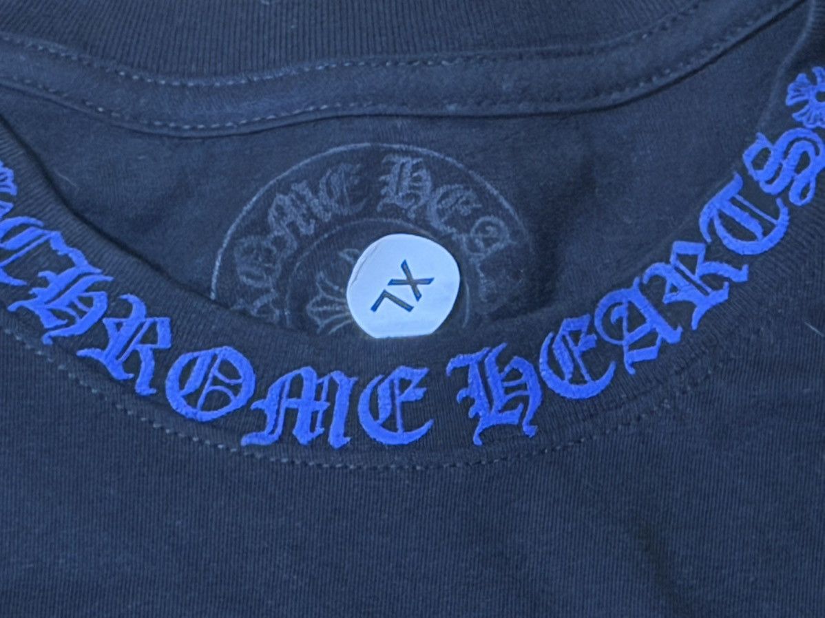 Chrome Hearts Brand New Chrome Hearts Black Blue pocket Short Sleeve Tee Size US XL / EU 56 / 4 - 2 Thumbnail