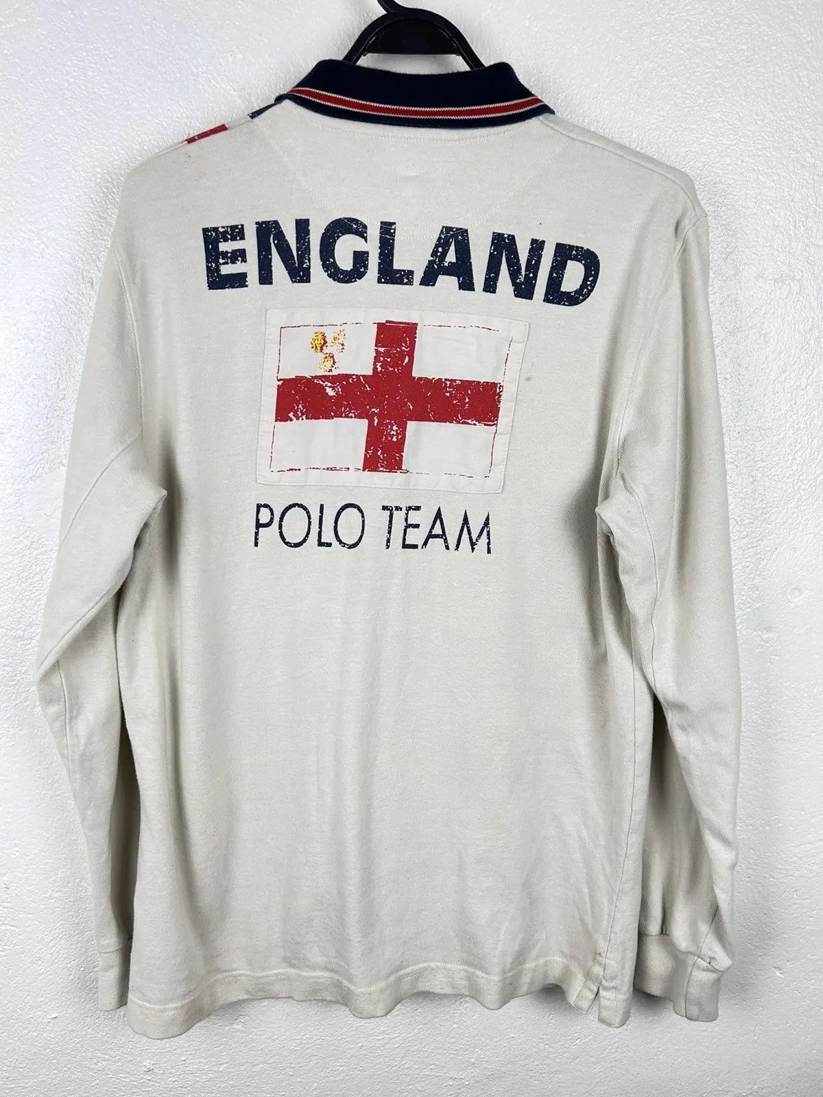 La Martina × Vintage Vintage La Martina England Polo Long Sleeve Rugby Shirt Size US S / EU 44-46 / 1 - 7 Thumbnail