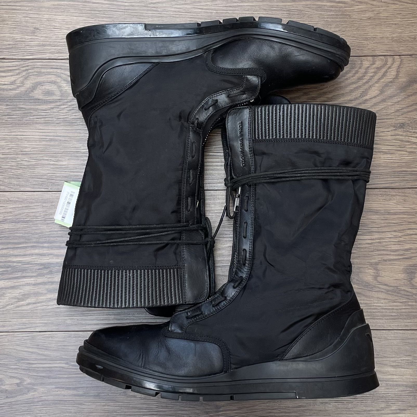 Adidas × Y-3 × Yohji Yamamoto FW08 Y-3 front zip and lace up ankle