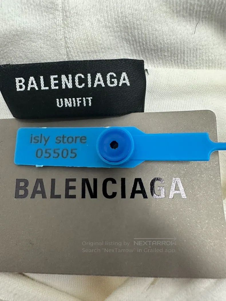 Balenciaga Balenciaga Printed Faded Effect Fleece Sweatshirt Size US S / EU 44-46 / 1 - 4 Thumbnail