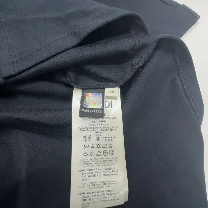 Fendi Fendi SS23 Black Short Sleeve Printed T-Shirt -2507 Size M / US 6-8 / IT 42-44 - 6 Thumbnail