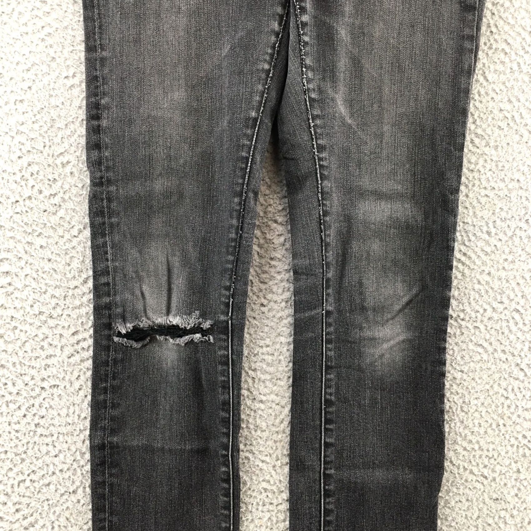 Banana Republic Banana Republic Slim Straight Jeans Womens 26 Black Cotton Blend 5-Pocket Regular Inseam 29in Modern Classic Mens Womens Boys Girls Size 26" / US 2 / IT 38 - 6 Thumbnail
