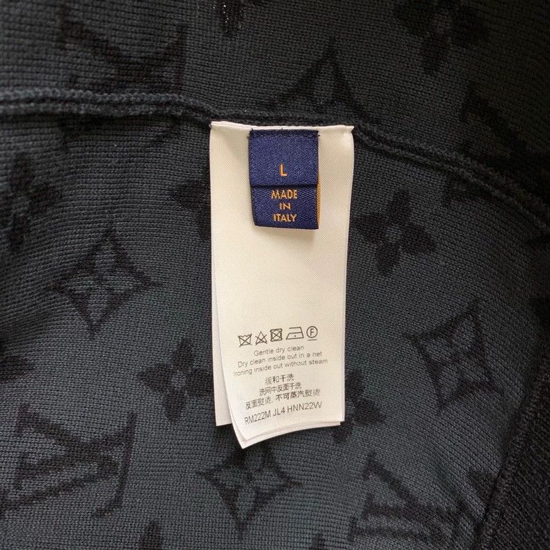 Louis Vuitton Louis Vuitton Black full-print presbyopic knit jacket Size US L / EU 52-54 / 3 - 7 Thumbnail