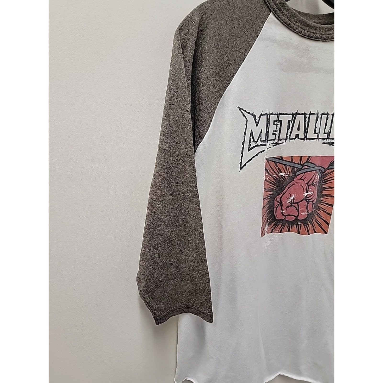 Augusta Sportswear Y2K Metallica 3/4 Sleeve T-Shirt Large Mens Graphic Print Band Music T-Shirt Mens L Multicolor Size US L / EU 52-54 / 3 - 5 Thumbnail