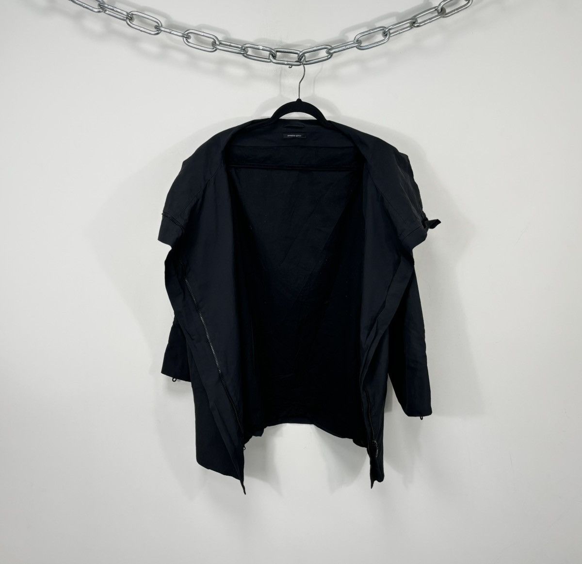 Annette Gortz Annette Gortz Women’s Avant Garde Side Zip Hype Black Jacket Size M / US 6-8 / IT 42-44 - 2 Thumbnail