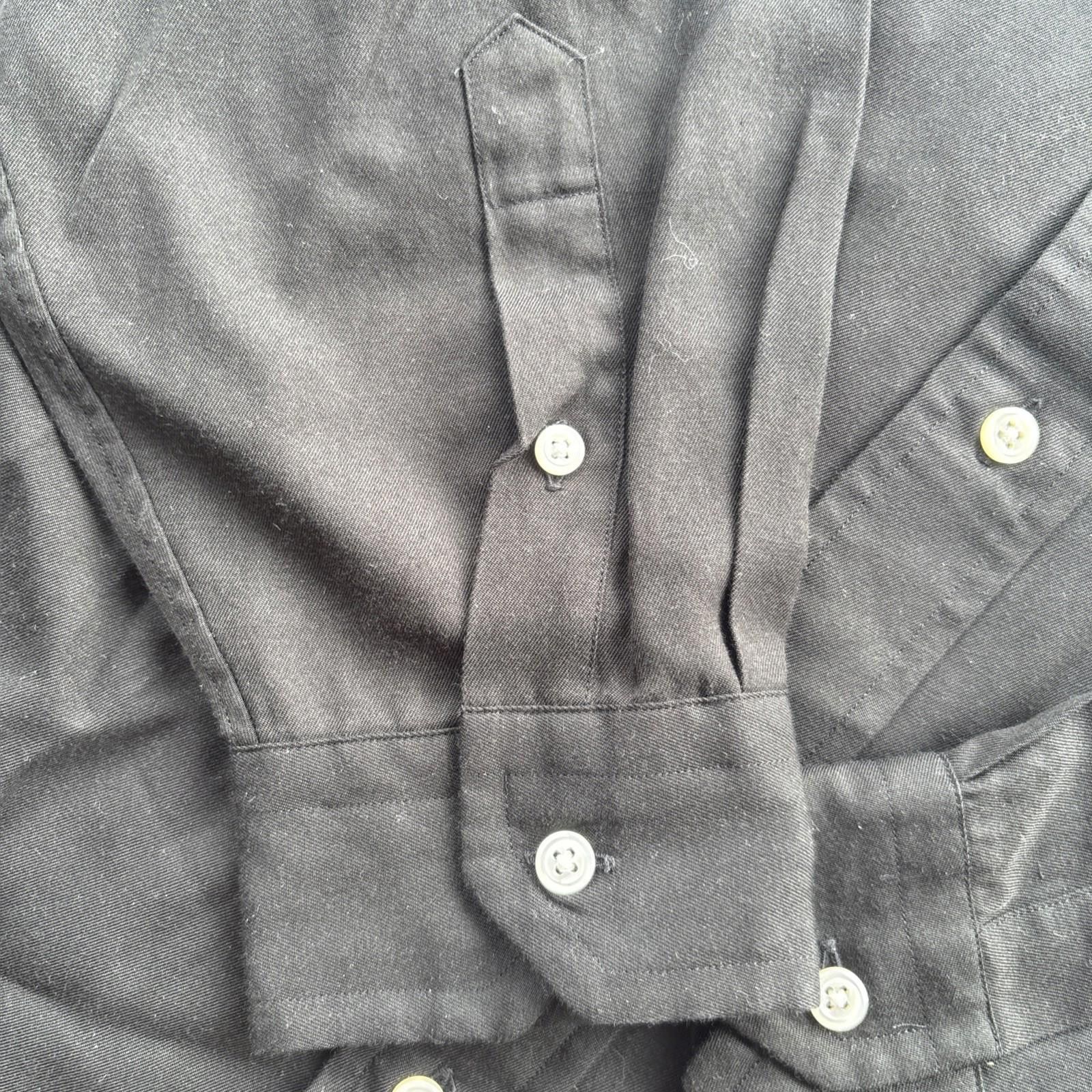 Daniel Cremieux Daniel Cremieux 50% Silk Black Button Down Shirt Men's VTG Size US L / EU 52-54 / 3 - 5 Thumbnail