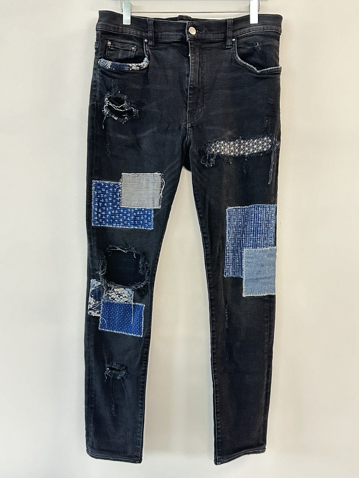 AMIRI 19SS Patchwork Skinny Jean