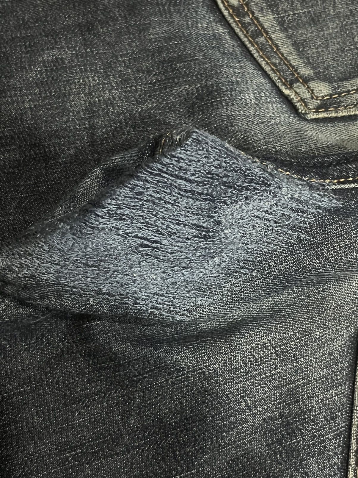 Tornado Mart Gap 1969 Dark Blue Whisker Washed Slim Boot Cut Jeans Size US 30 / EU 46 - 9 Thumbnail