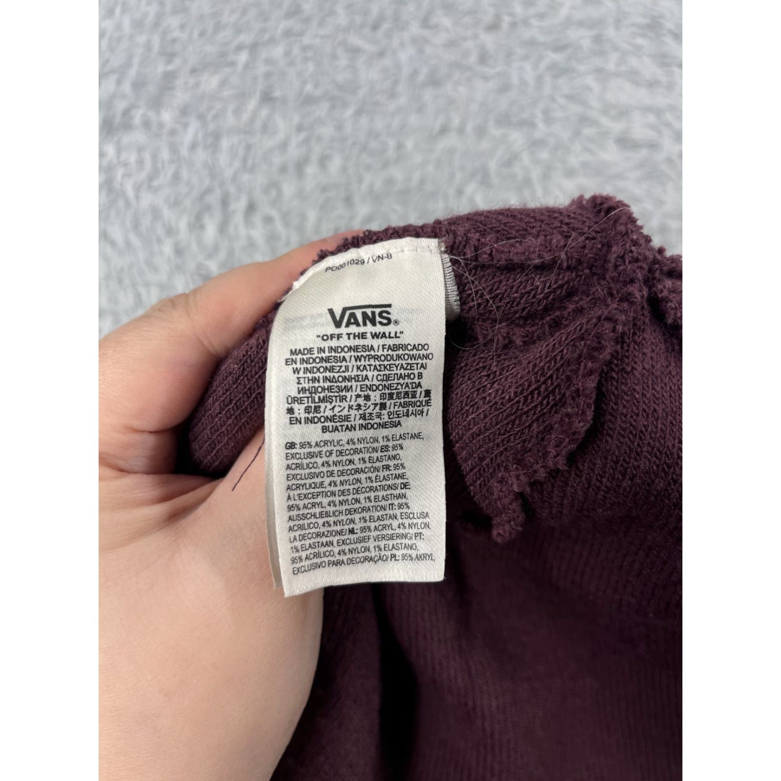 Vans VANS Beanie One Size Purple Knit Acrylic Blend Adult Men Hat Cap Winter Knit Warm Size ONE SIZE - 6 Thumbnail
