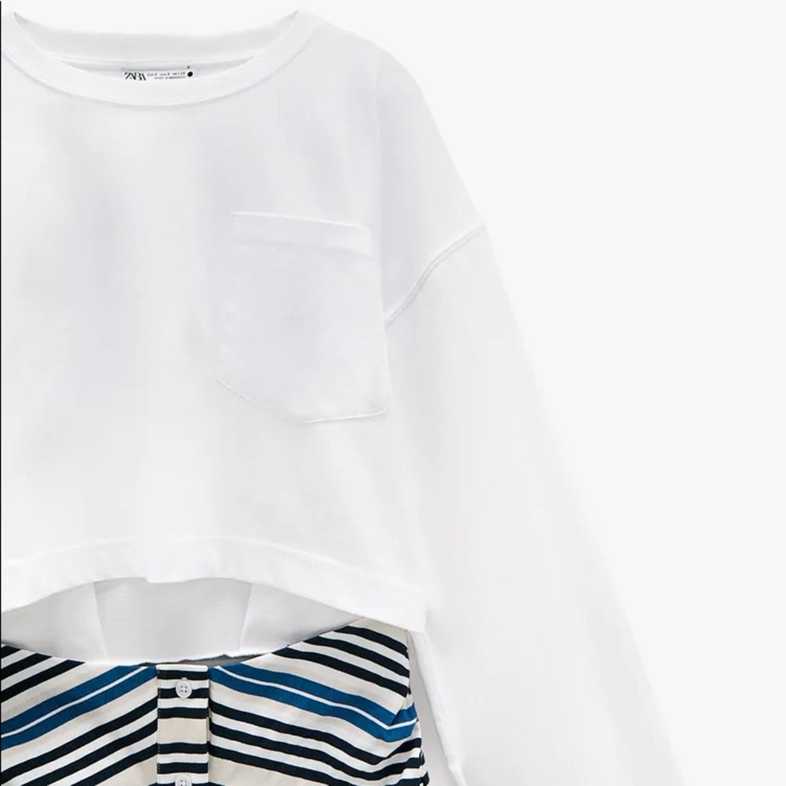 Zara Zara CONTRAST DRESS WITH CUT-OUT DETAIL Size M / US 6-8 / IT 42-44 - 11 Thumbnail