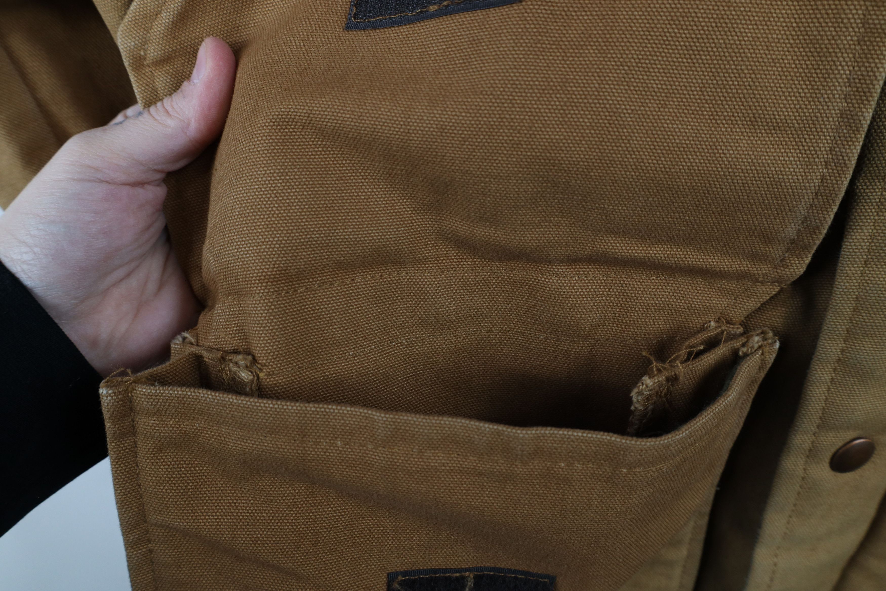 Vintage Vintage 90s Pella Hunting Flannel Lined Canvas Jacket USA Size US M / EU 48-50 / 2 - 7 Thumbnail
