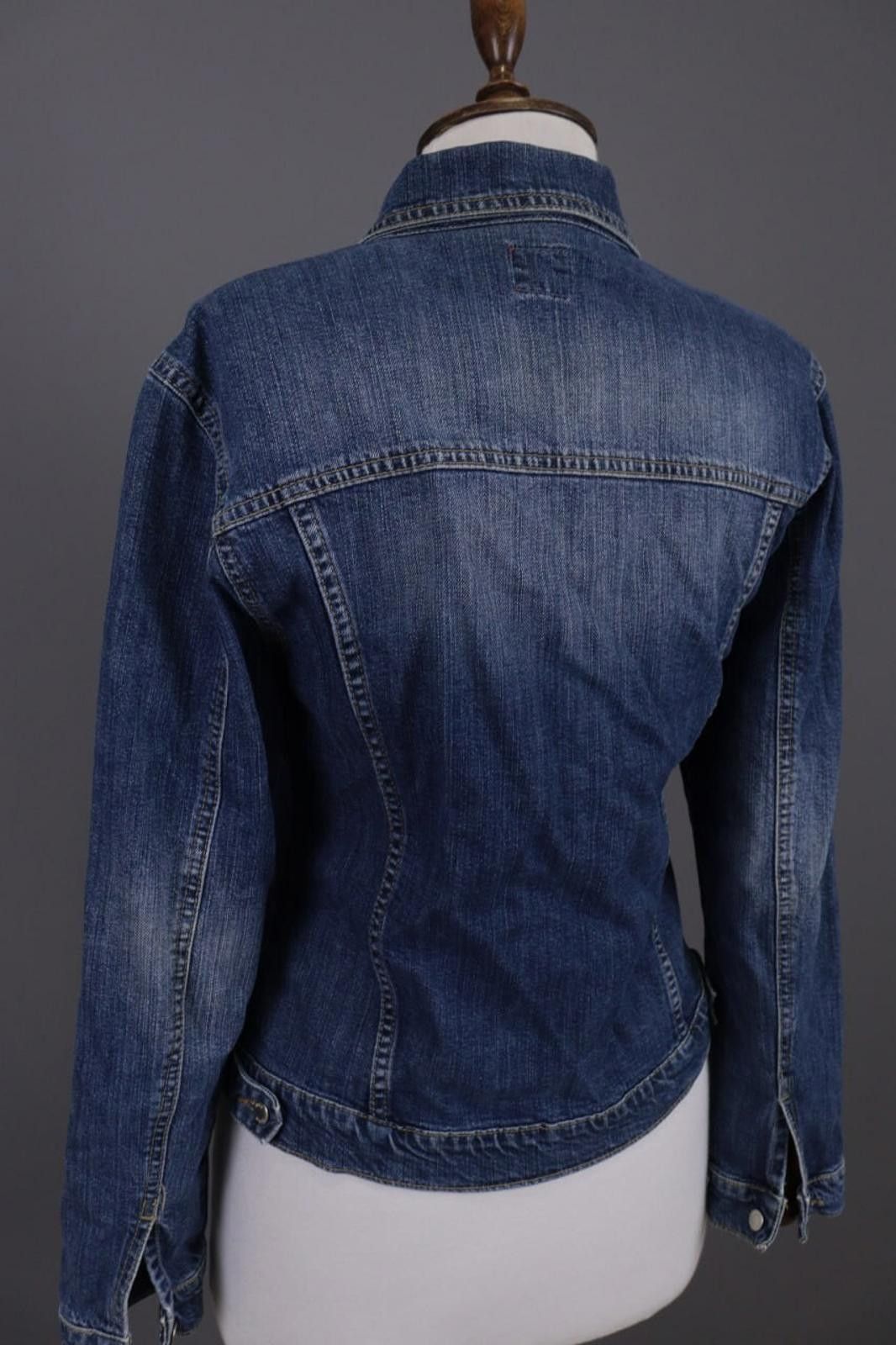 Designer Miss Sixty Blue Denim Button Down Trucker Jacket Size XL Size XL / US 12-14 / IT 48-50 - 11 Thumbnail