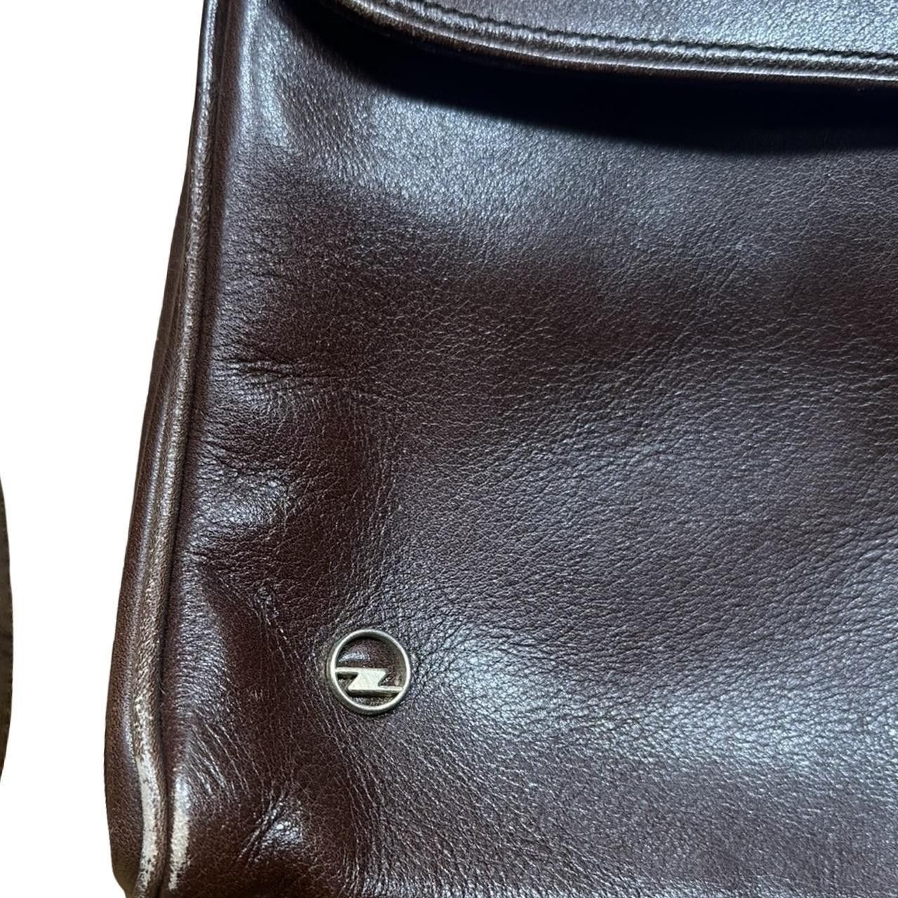 Vintage Vintage Brown Leather Retro Shoulder Bag Purse Size ONE SIZE - 3 Thumbnail