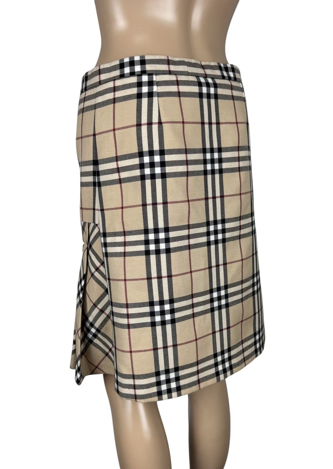 Burberry Burberry Check Skirt Wrap Full Checkered Leather Buckle Size 25" / US 0 / IT 36 - 7 Thumbnail
