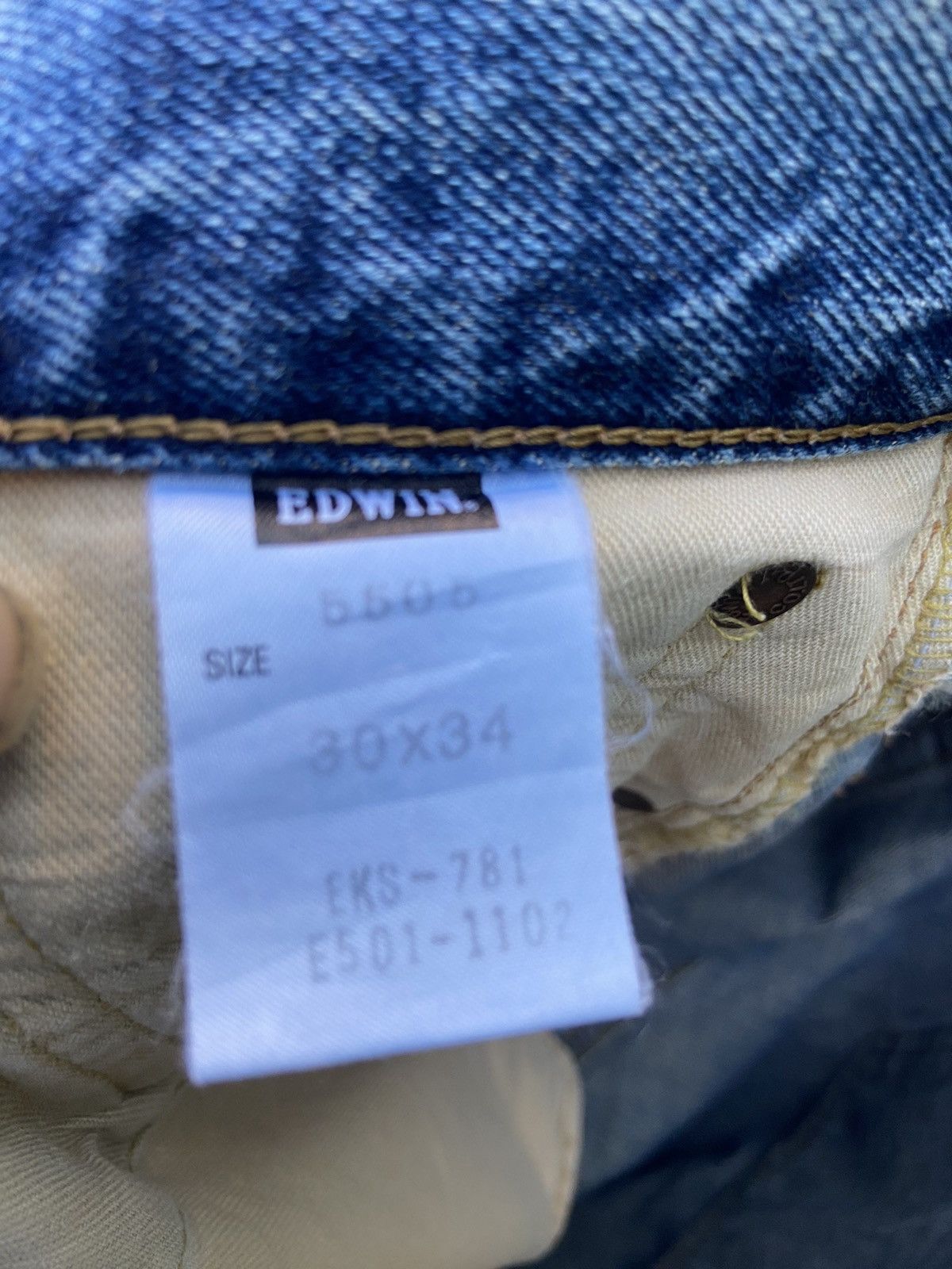 Beauty Beast 🔥 Vintage Edwin Jeans Street fashion #130 Size US 31 - 17 Thumbnail