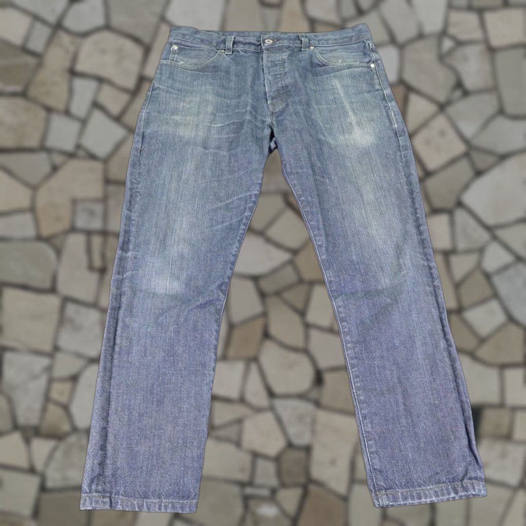 Wallace & Barnes WALLACE & BARNES Jeans Mens 34 Blue Denim Slim Fit Button Fly Pants Size US 34 / EU 50 - 1 Thumbnail