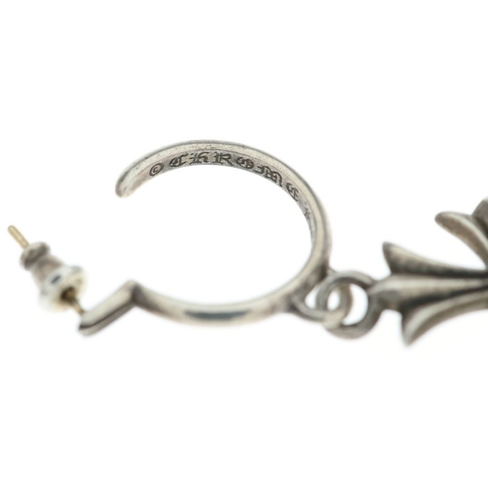 Chrome Hearts CHROME HEARTS Tiny CH Cross Hoop Earring Silver Size ONE SIZE - 5 Thumbnail