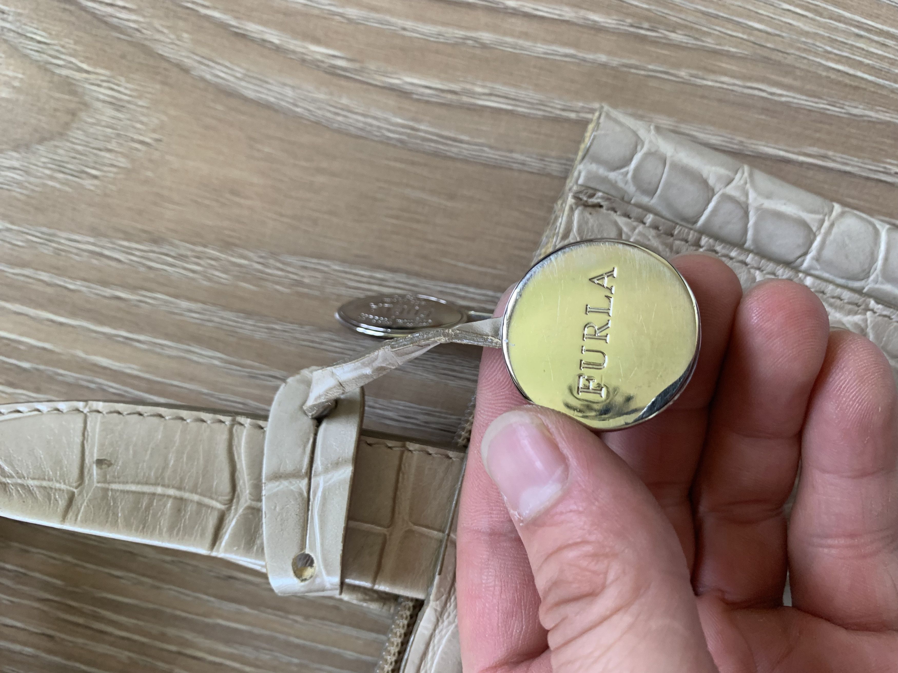 Furla Furla Redefined Crocodile Leather Hand Bag Size ONE SIZE - 9 Thumbnail