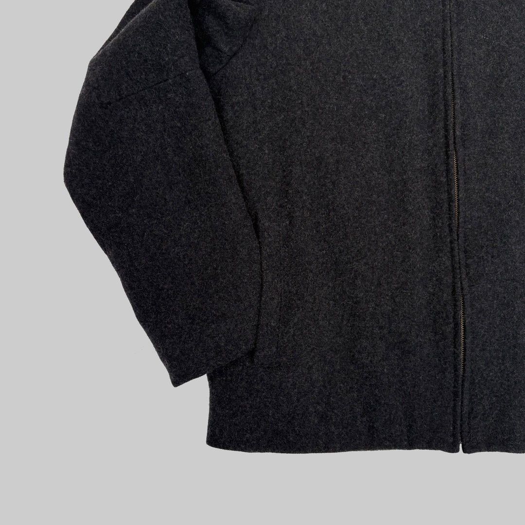Gap Gap 1990 90s Vintage Grey Wool Zipped Jacket Coat Size US L / EU 52-54 / 3 - 4 Thumbnail