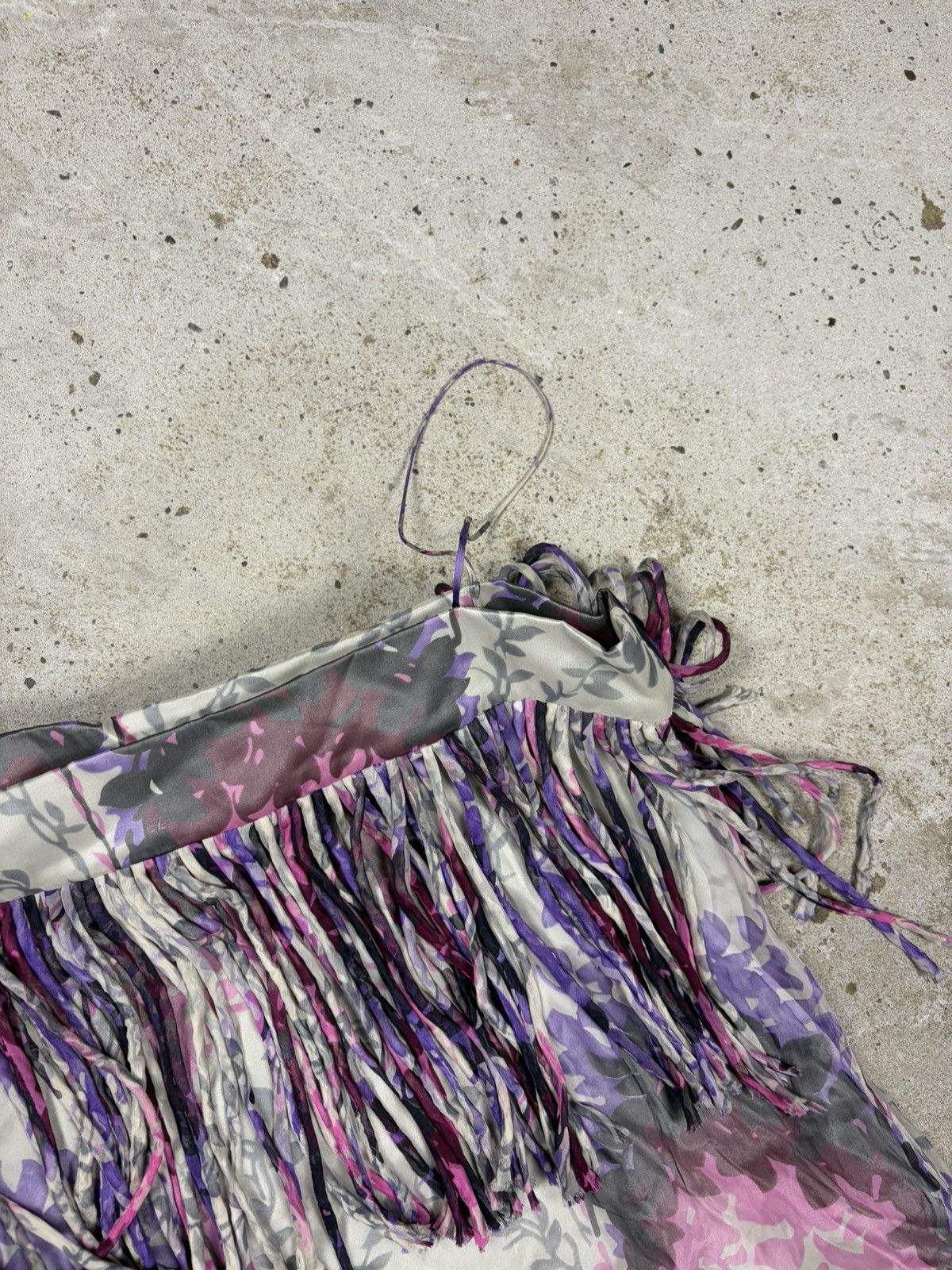 Dolce & Gabbana SS 2004 Dolce & Gabbana Silk Fringe Mesh Dress Size M / US 6-8 / IT 42-44 - 22 Thumbnail