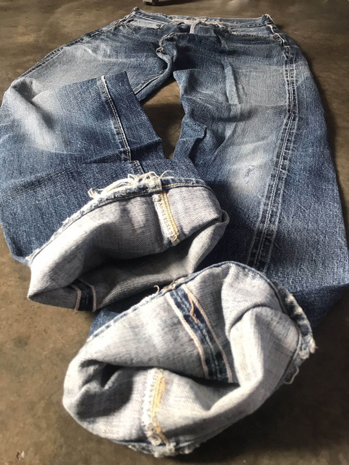 Denime DENIME - Vintage Look Straight Leg Denim Jeans Size US 26 / EU 42 - 4 Thumbnail