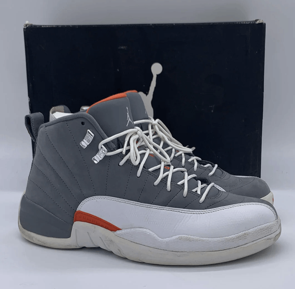 Jordan Brand Air Jordan 12 XII Retro 130690-012 Cool Grey Team Orange Size US 10.5 / EU 43-44 - 1 Thumbnail
