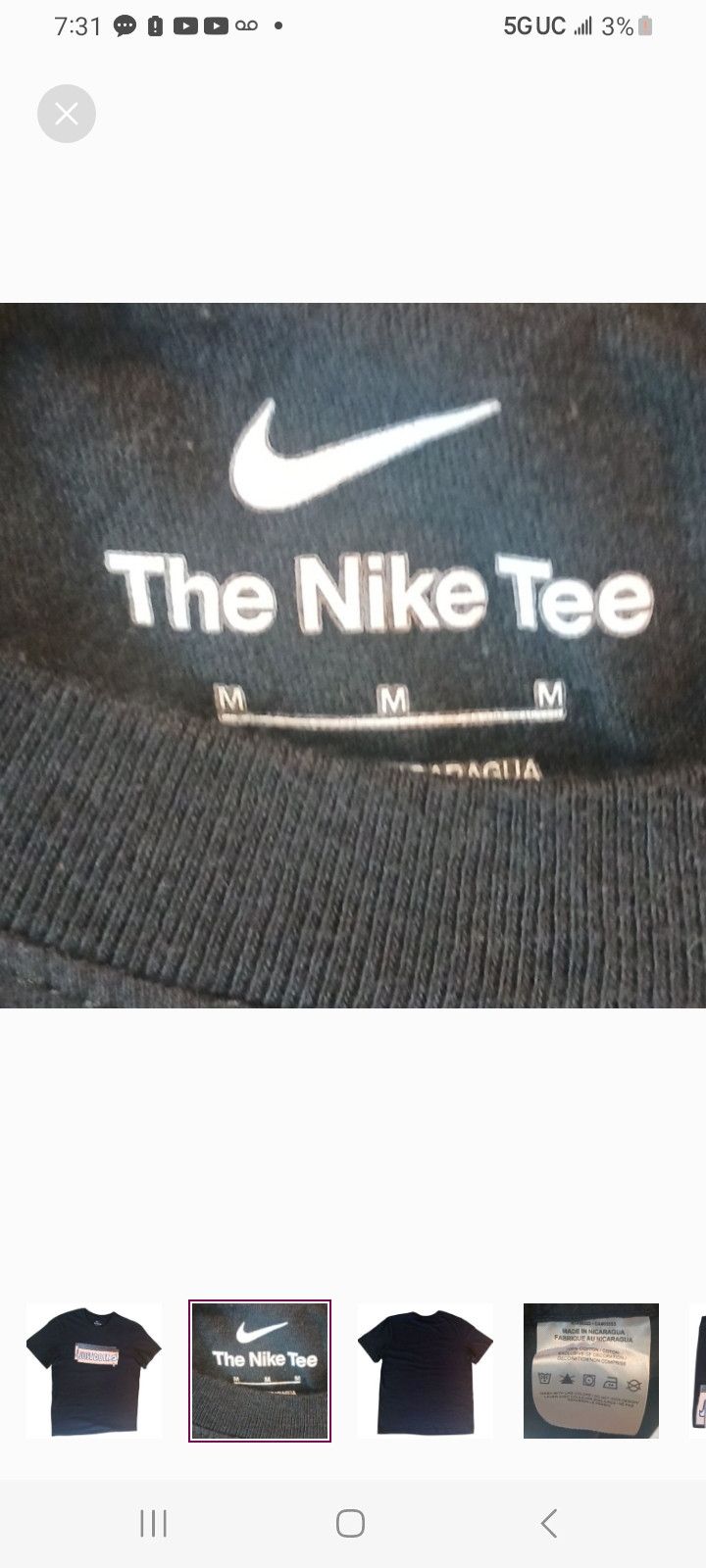 Nike Nike Just Do It T-Shirt Size US M / EU 48-50 / 2 - 2 Thumbnail